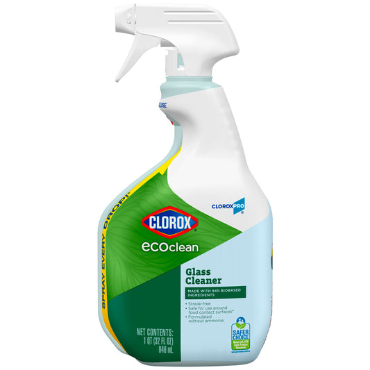 EcoClean™ Glass Cleaner, 32 oz, 9/cs