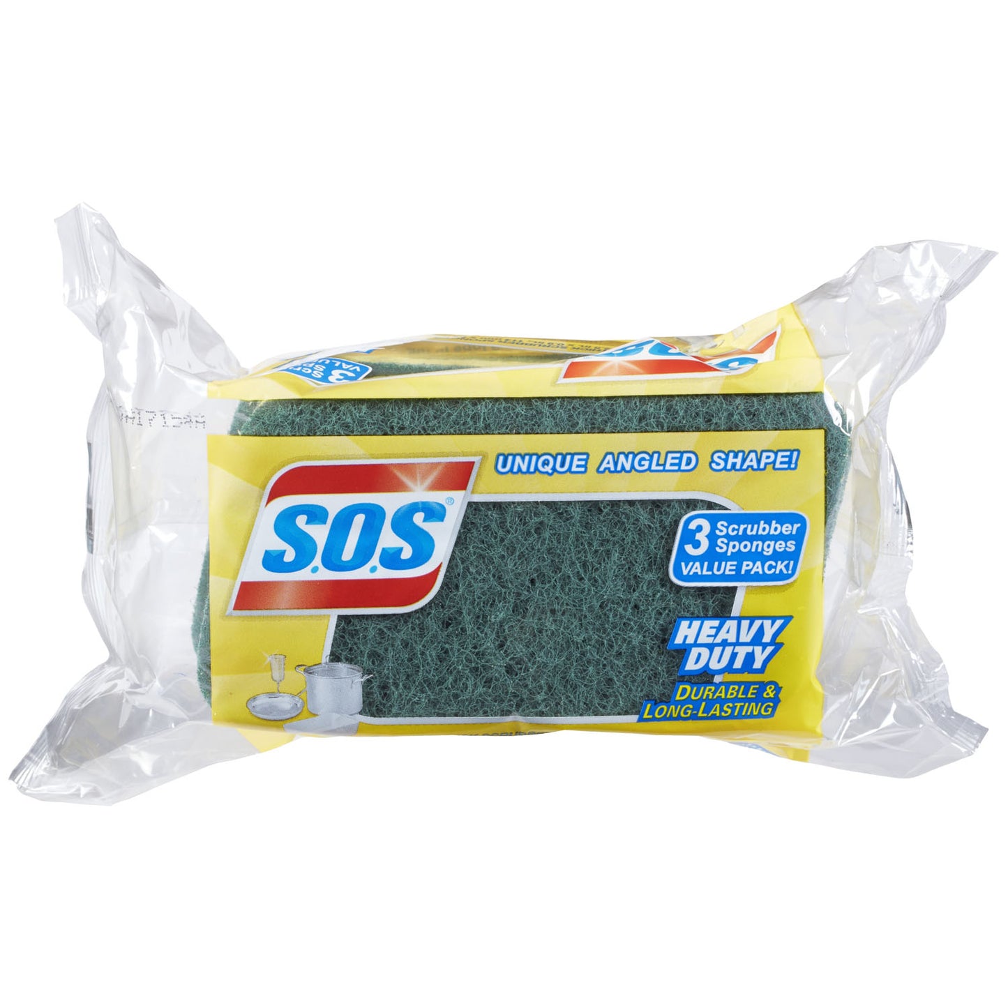 S.O.S® Heavy Duty Scrubber Sponge, 3 ct, 8/cs