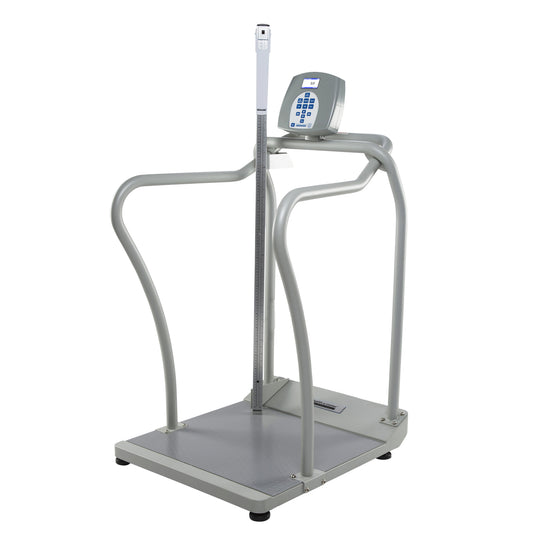Digital Platform Scale with Handrails & Height Rod, 1000 lb Capacity, ADPT30