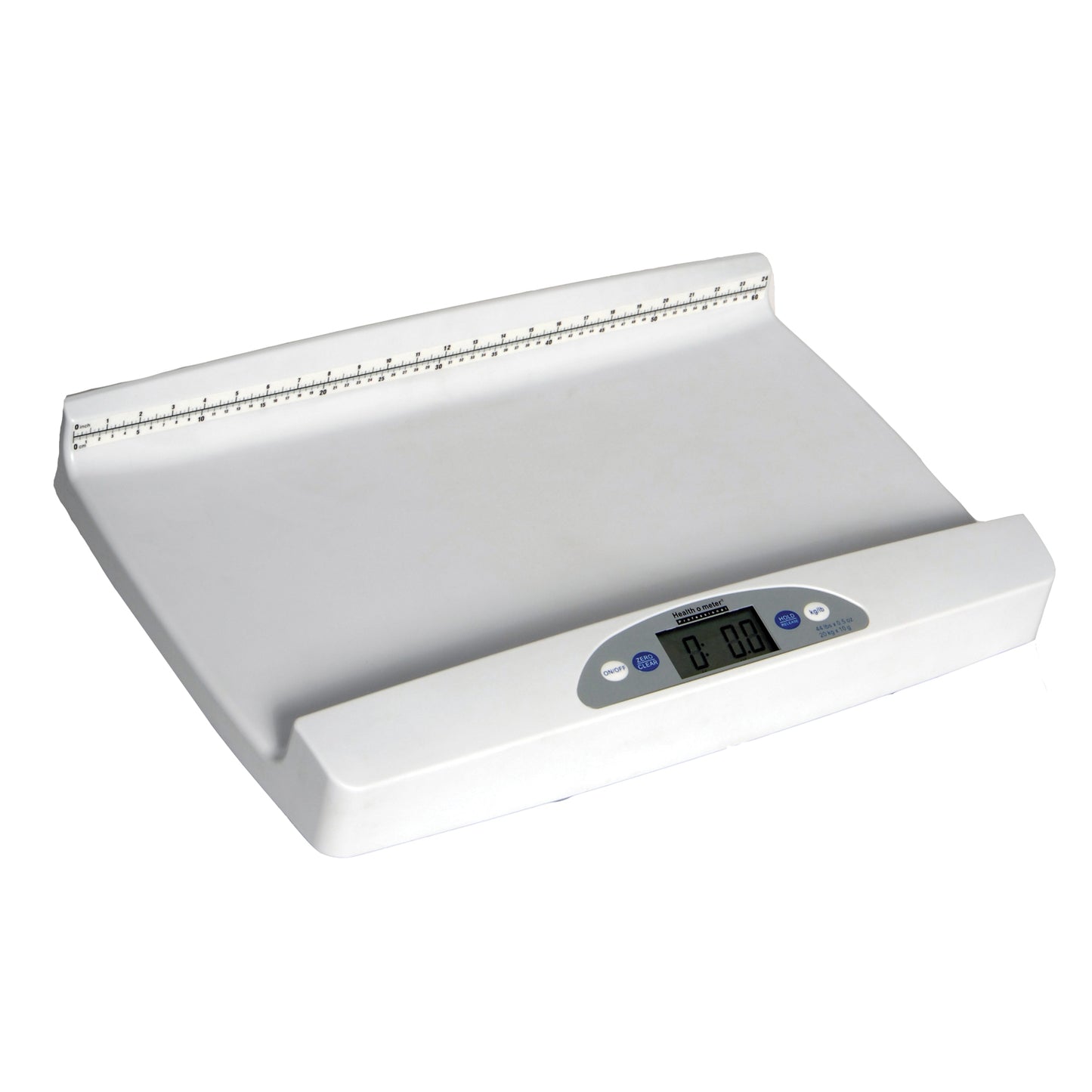 Digital Tray Scale, Pediatric, Capacity: 44 lb/20 kg, Tray Dimensions: 24 7/8" x 13", EMR Connectivity via USB, AA Batteries or AC Adapter , Built-in Measuring Tape & Motion Sensing Technology, 2-Year Warranty (6) (included) (not included)
