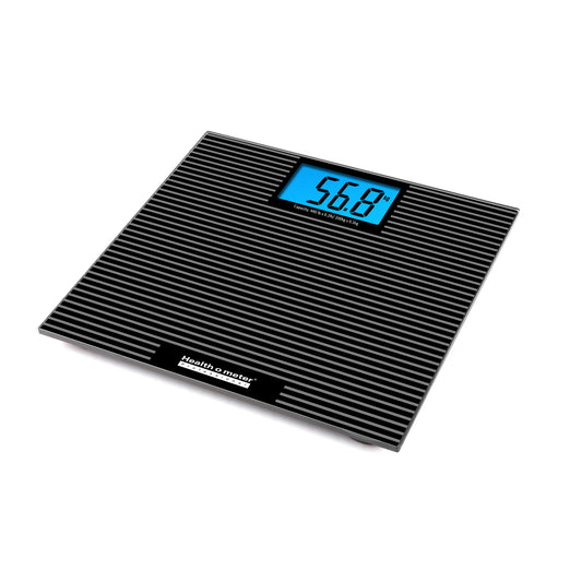Digital Glass Scale with Anti-Slip Tread & Backlight, 400 lb Capacity