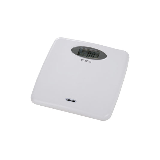 Digital Scale, Floor, For Telemedicine, 440 lb/220 kg Capacity, 12 5/8" x 12½" Platform Dimension, 3V Lithium Batteries, (2)