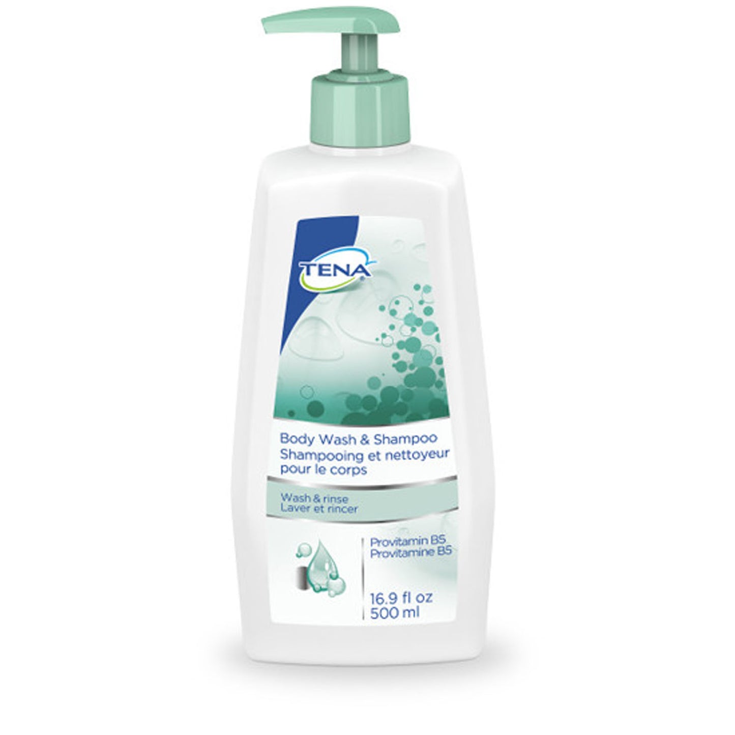 Body Wash & Shampoo, 16.9 fl oz Pump Bottle, 10/cs