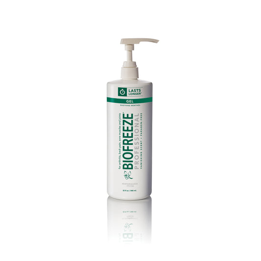Biofreeze® Professional, 32 oz Gel Pump, Green, 16/cs (36 cs/plt) (091624)