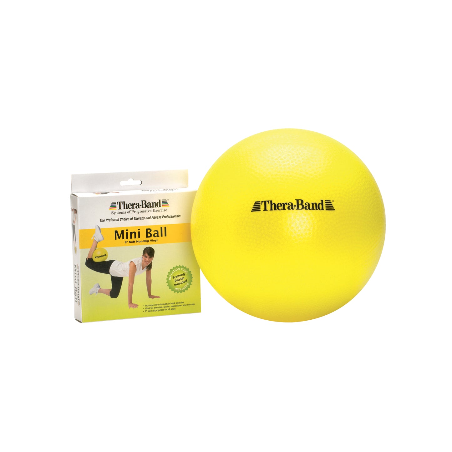 Mini Ball, Yellow, 9" Dia, Retail Packaged, Includes Instructional Mini-Poster, 24 ea/cs (Part Number Change COMING SOON)