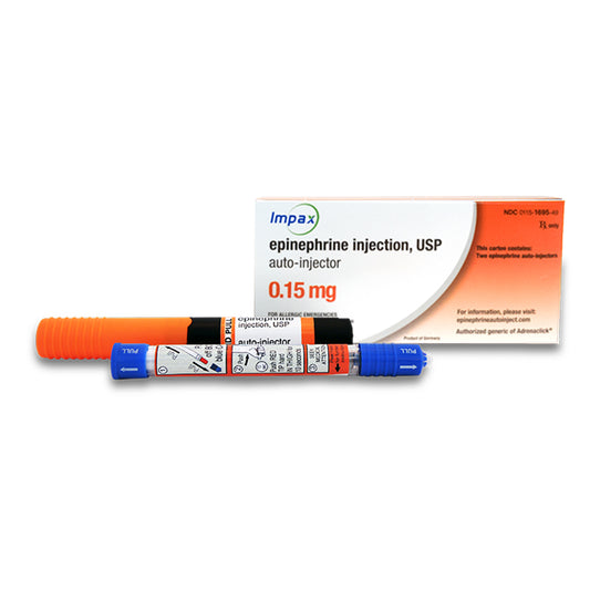 Epinephrine Auto-Injector, 0.15mg, 2/pk (Rx) (Product is Non-Returnable)