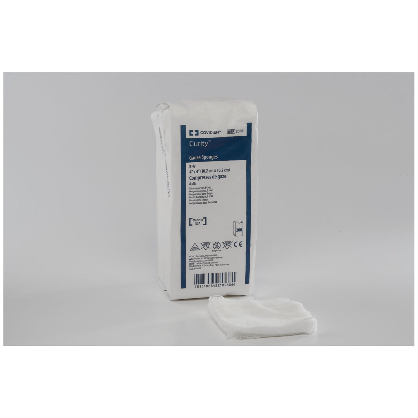 Gauze Sponge, 4" x 4", 16-Ply, Sterile 10s in Soft Pouch, 100/bg, 16 bg/cs