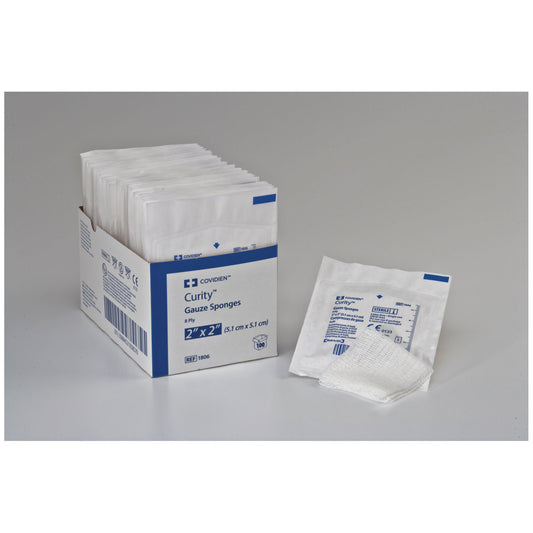 Gauze Sponge, 4" x 4", 12-Ply, Sterile, 2/pk, 25 pk/tray, 24 tray/cs (30 cs/plt)