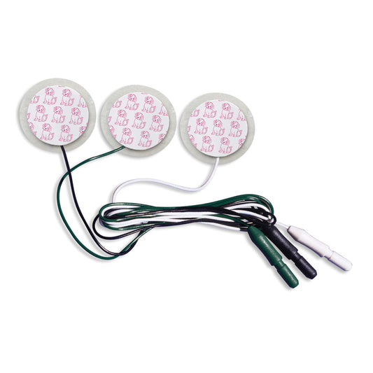 ECG Electrode, Neonatal, PuppyDog, Large Pre-Wired, Tape 1042PTS, Radiolucent Lead Wires, 3/strip, 100 strip/cs
