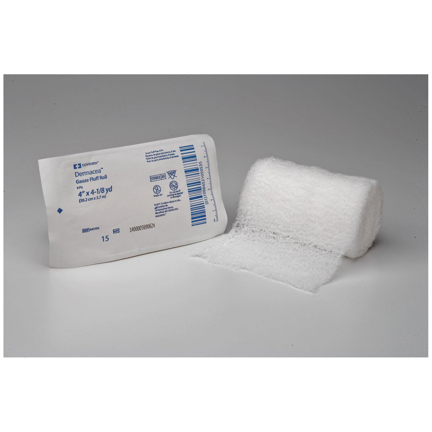 Gauze Fluff Roll, 2¼" x 3 yds, Sterile, Soft Pouch, 96/cs