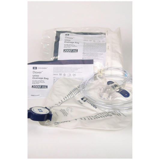 Drain Bag, 2000mL, Mono-Flo Anti-Reflux Device, SplashGuard II Drain Spout, CSR Wrap, 20/cs
