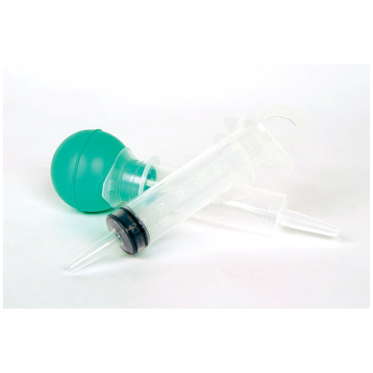 Bulb Irrigation Syringe, Protector Cap, 60cc, Individually Wrapped, 50/cs