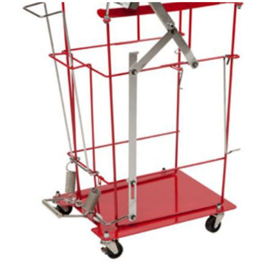 Foot Pedal Cart For 12 & 18 Gal Hinged Lid Large Volume & Chemotherapy Containers, 31"H x 22¾"D x 15¼"W, 1/cs