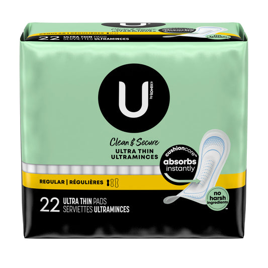 Kotex® Ultra Thin Maxi Pads, 22/pk, 8 pk/cs