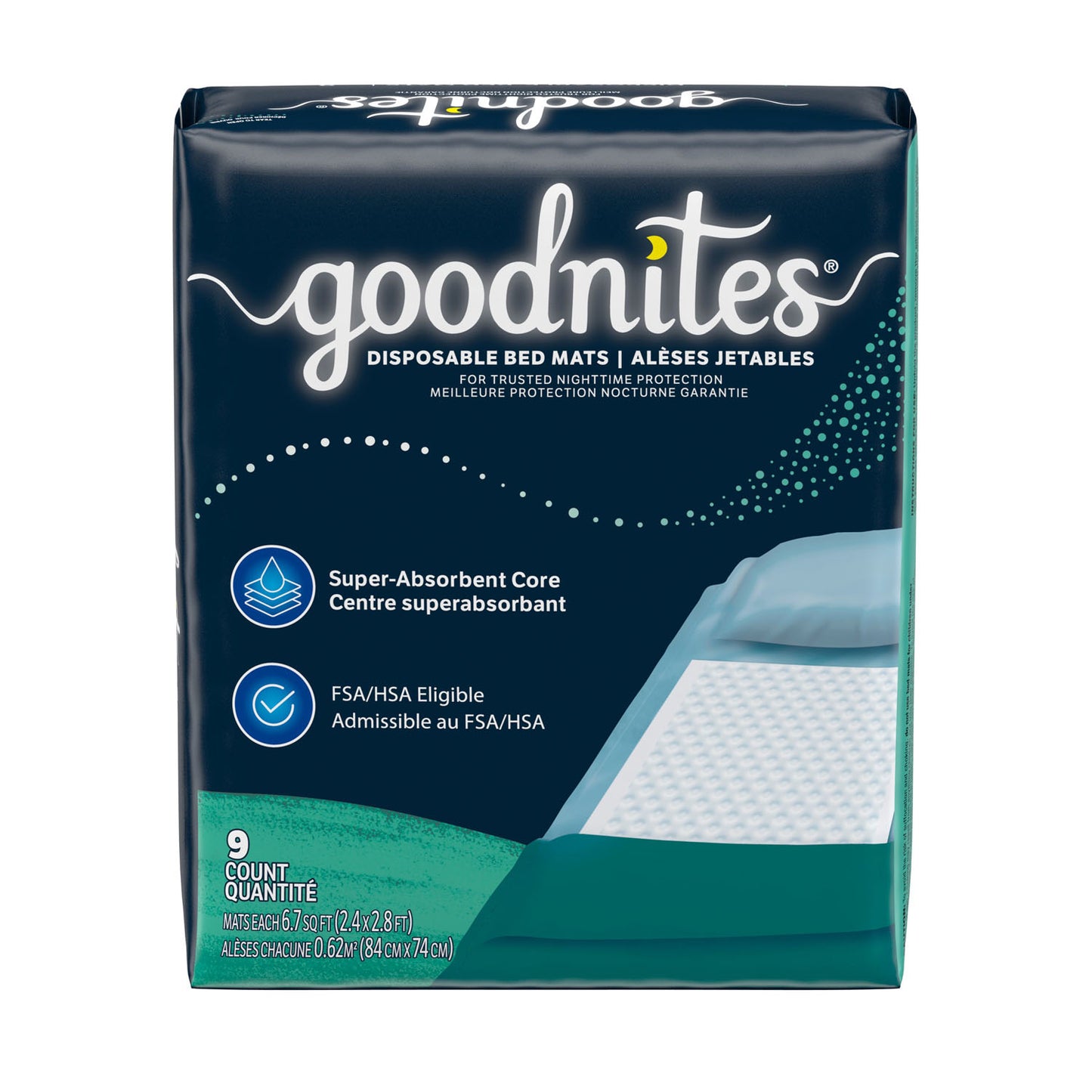 Bed Mats, 9/pk, 4 pk/cs