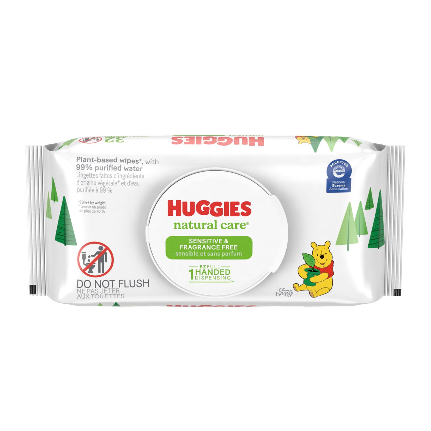 Baby Wipes, Fragrance Free, 32/tub, 16 tub/cs (117 cs/plt)