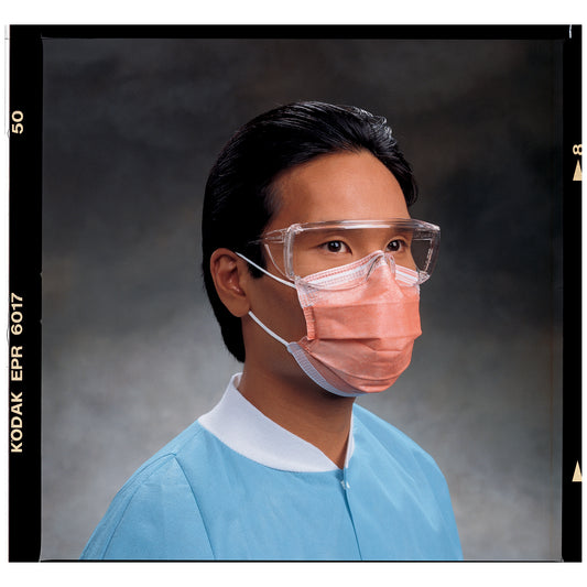 Fluidshield® Fog-Free Procedure Mask with Earloops, Level 3, Orange, 40/pkg, 10 pkg/cs
