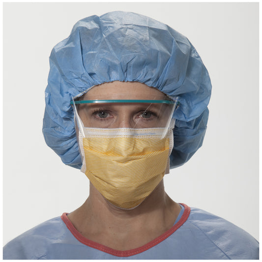 Fog-Free Surgical Mask, Splashguard™ Visor, Orange, 25/pkg, 4 pkg/cs