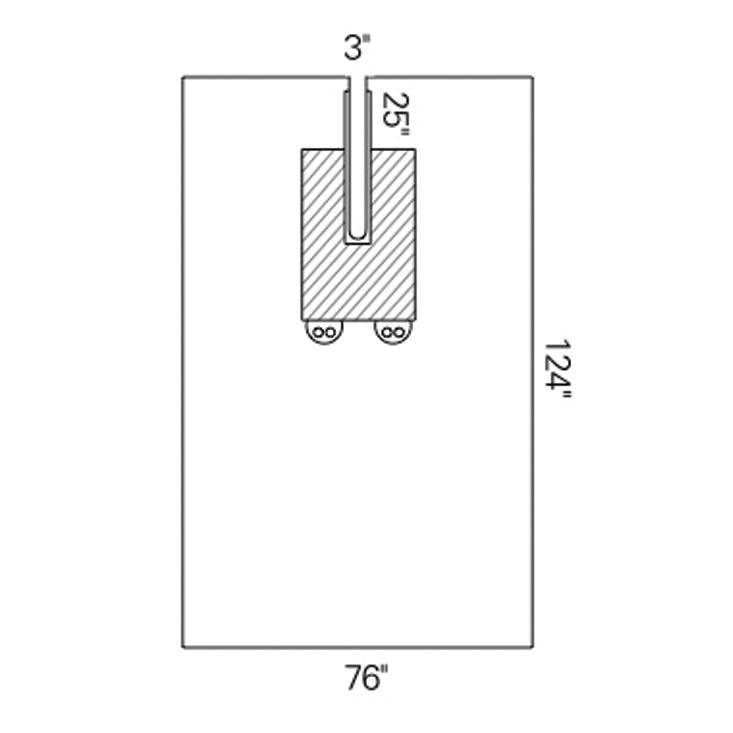 Drape, Split, EENT, 76" x 124", Sterile, 10/cs
