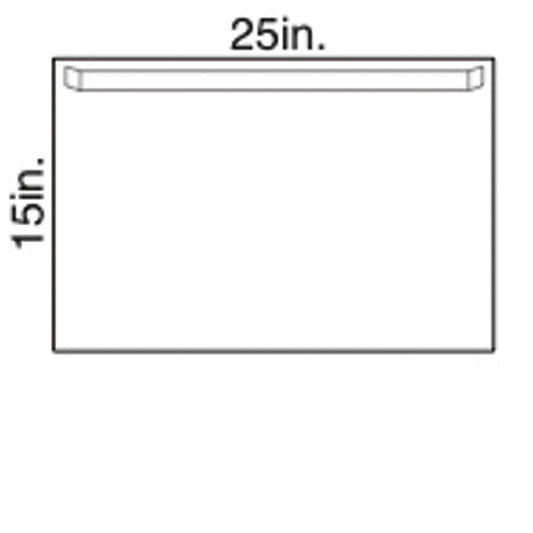 Utility Drape, Tape, 26" x 15", 2/pkg, 100 pkg/cs