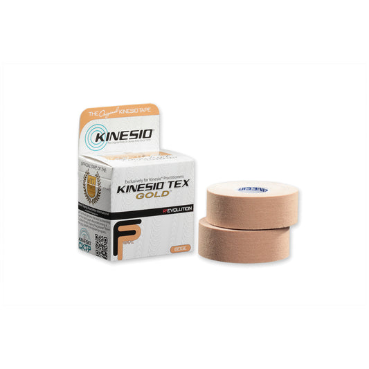 Gold FP Tape, 1" x 5½ yds, Beige, 2/pk, 6 rl/bx (090304)