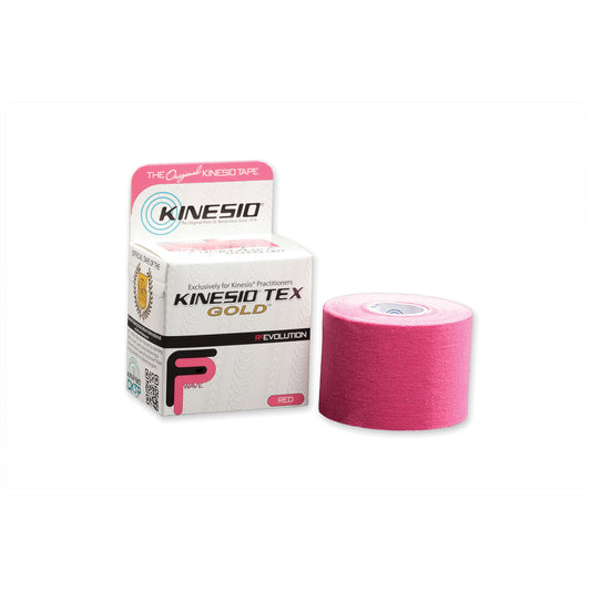 Gold FP Tape, 2" x 5½ yds, Red, 6 rl/bx (090308)