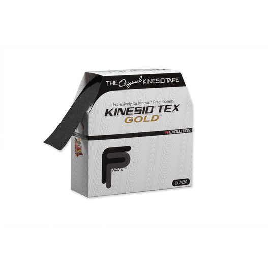 Gold FP Tape, 2" x 34 yds, Black, Bulk, 1 rl/ea (24 bx/plt) (090314)