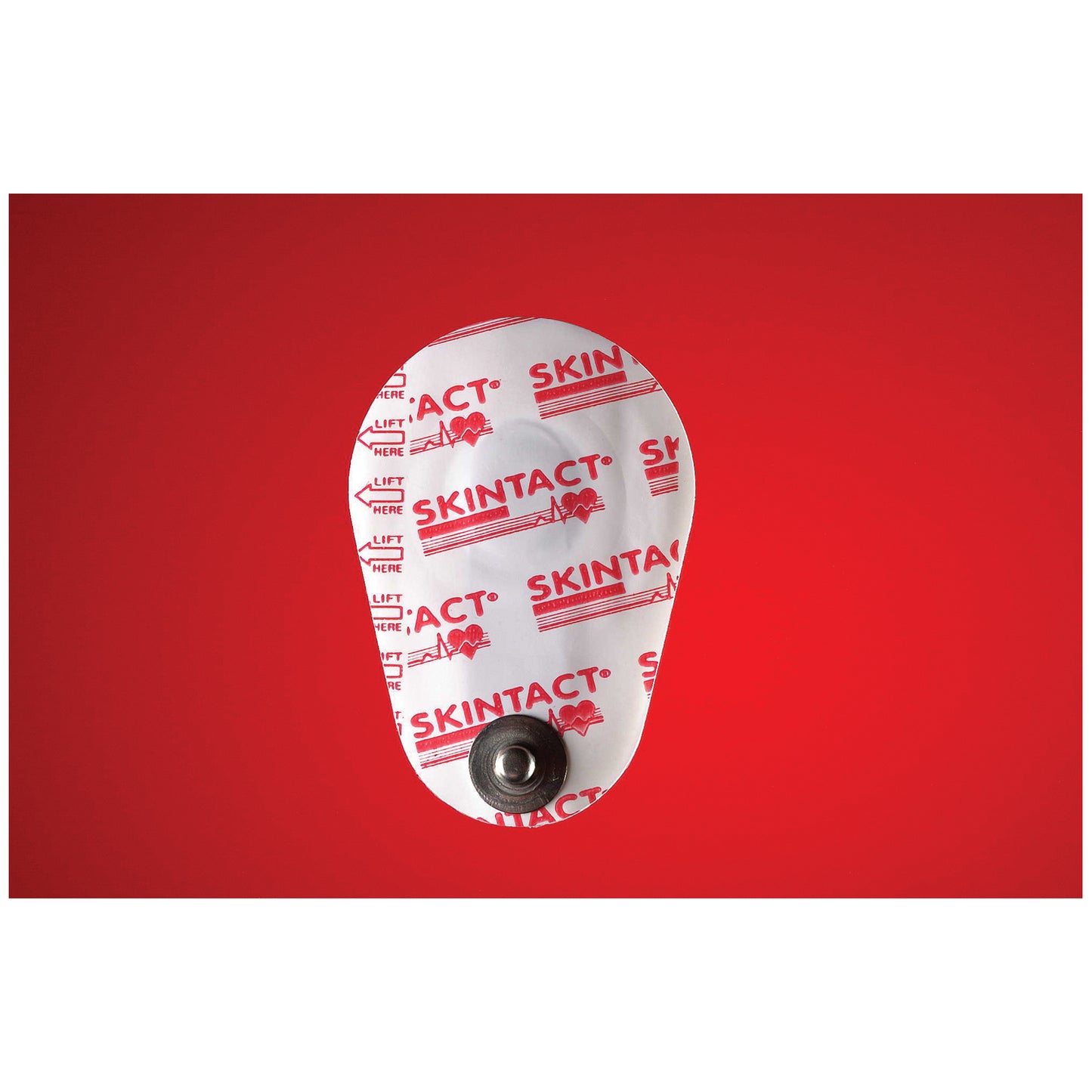 Stress Test ECG Electrode, 35 x 53mm, Solid Gel, Offset Snap Connector, Foam Backing, Enhanced Adhesive, 30/pch, 10 pch/bx