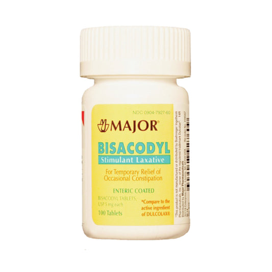 Bisacodyl, 5mg, Tablets, Enteric Coated, 100s, Compare to Dulcolax®, 144/cs, NDC# 00904-6748-60