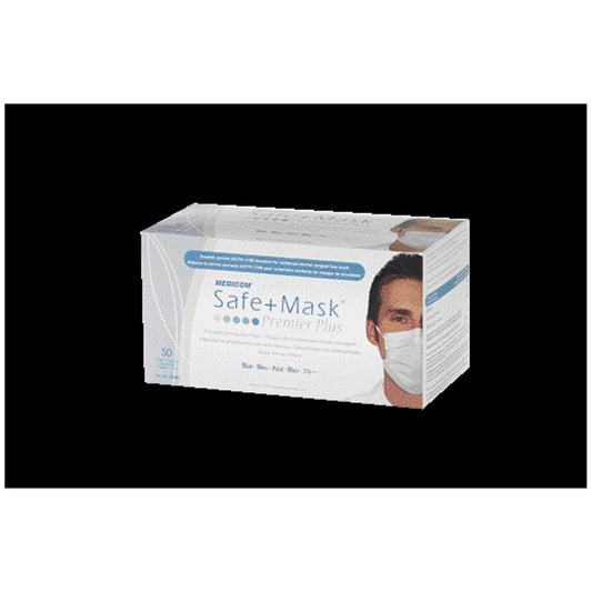 Earloop Mask, ASTM Level 2, Blue, 50/bx, 10 bx/cs (Not Available for sale into Canada)