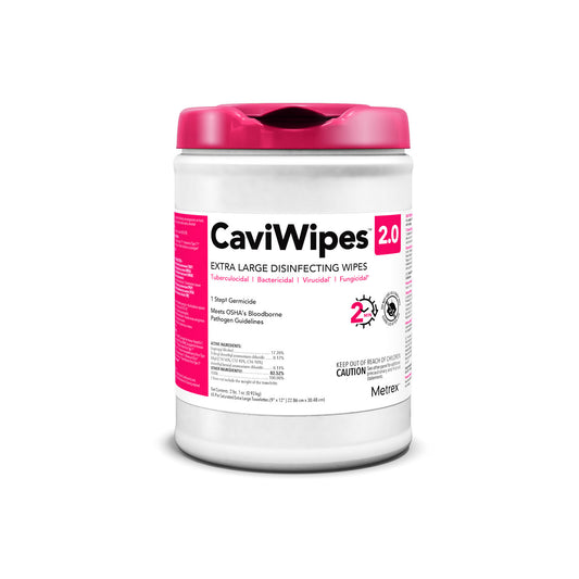 CaviWipes 2.0 XL, 65 wipes/canister, 12 can/cs (40 cs/plt)
