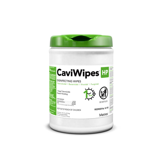 CaviWipes™ HP, 6" x 6.75", 160 Wipes per Canister, 12 can/cs
