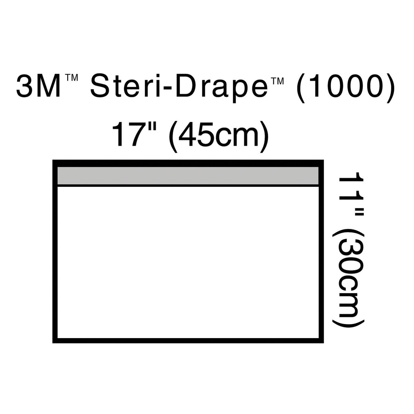 Towel Drape, Small, 17" x 11", Adhesive Strip & Clear Plastic, 10/bx, 4 bx/cs (Continental US+HI Only)