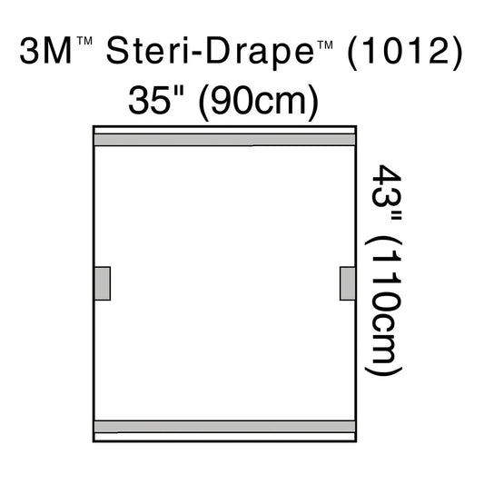 Fluoroscope Drape, 35" x 43", Transparent, 2 Adhesive Strips & 2 Adhesive Patches, 10/bx, 4 bx/cs (Continental US+HI Only)