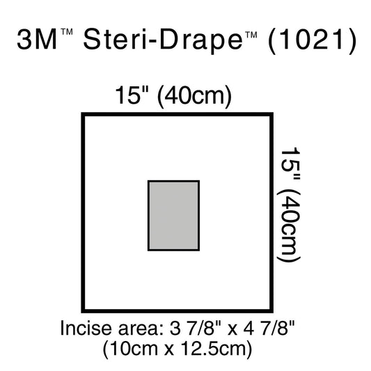 Small Drape with Incise Film, 15" x 15", 10/bx, 4 bx/cs (Continental US+HI Only)