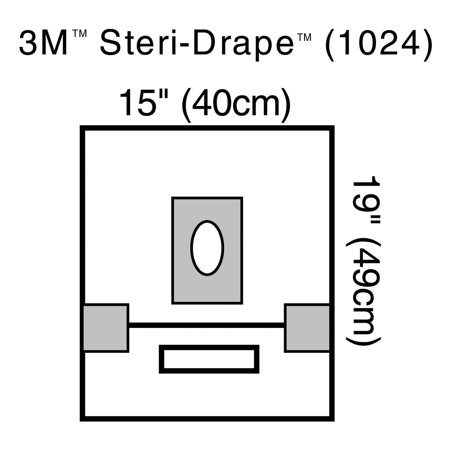 Small Drape with Adhesive Aperture & Pouch, 15" x 19", 2 Adhesive Patches, Fluid Collection Pouch, 10/bx, 4 bx/cs (Continental US+HI Only)