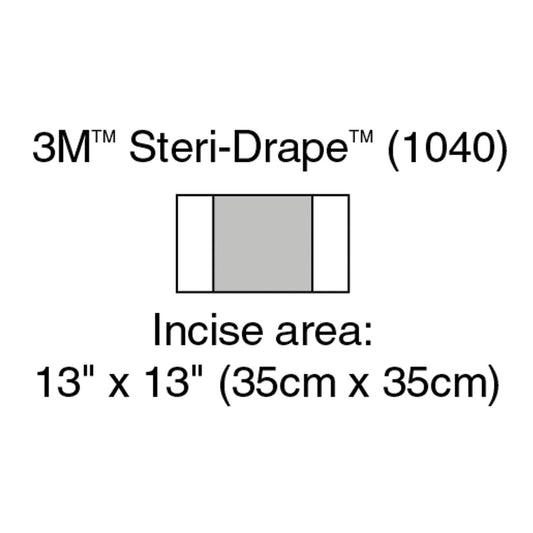 Incise Drape, Overall 23" x 13", Incise 13" x 13", 10/bx, 4 bx/cs (Continental US+HI Only)