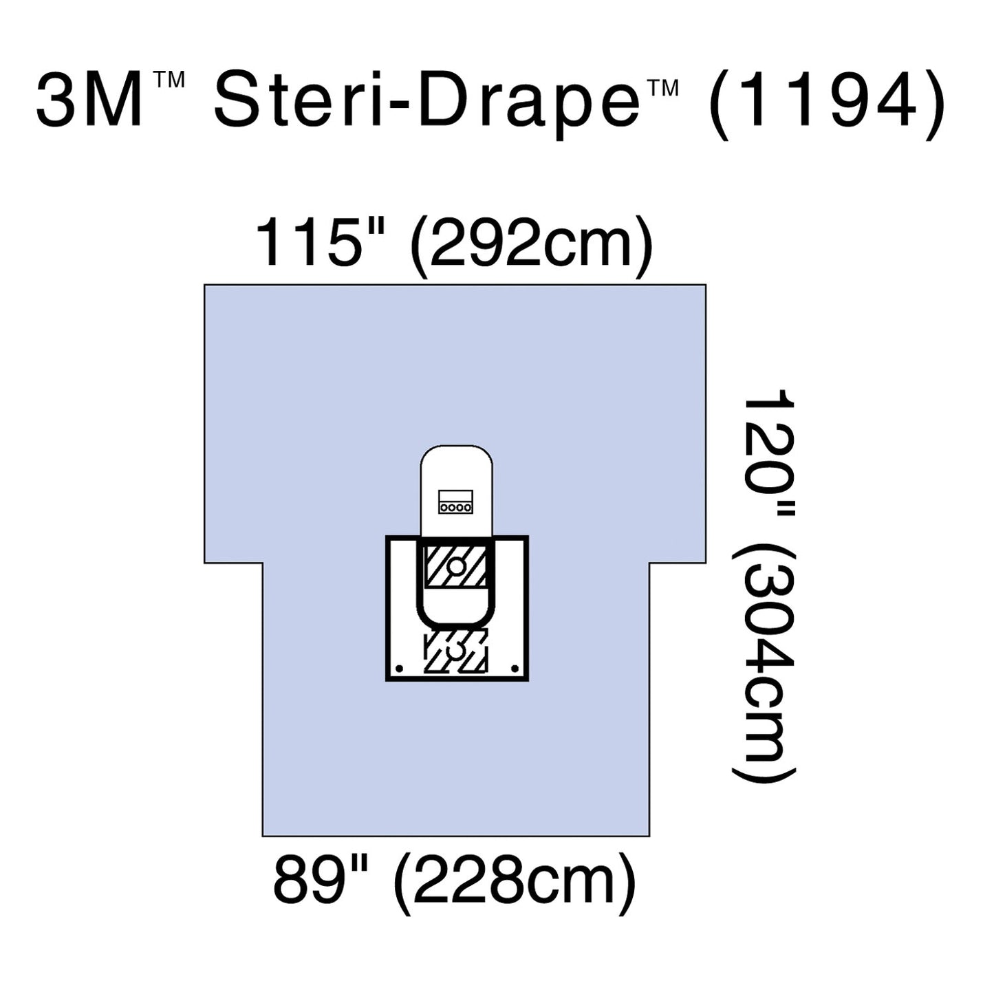 Arthroscopy Sheet, Fluid Collection Pouch, 89" x 120", 2 Exit Ports, Tube & Cord Organizer, 3M Biocade Fabric, 5/cs (Continental US+HI Only)