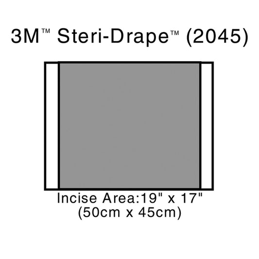 Incise Drape, Overall 23" x 17", Incise 19" x 17", 10/bx, 4 bx/cs (Continental US+HI Only)