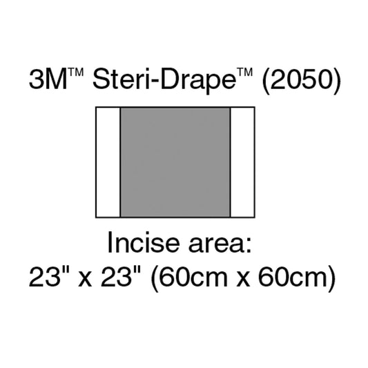 Incise Drape, Overall 35" x 23", Incise 23" x 23", 10/bx, 4 bx/cs (Continental US+HI Only)