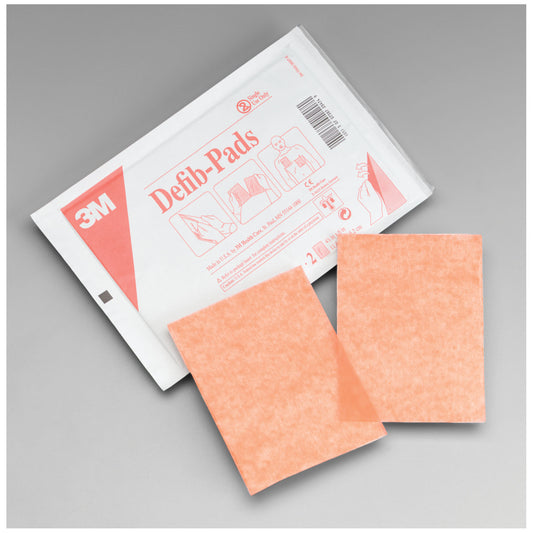 Defib Pad, 4½" x 6", 2/pr, 10 pr/bx, 10 bx/cs (Continental US+HI Only)