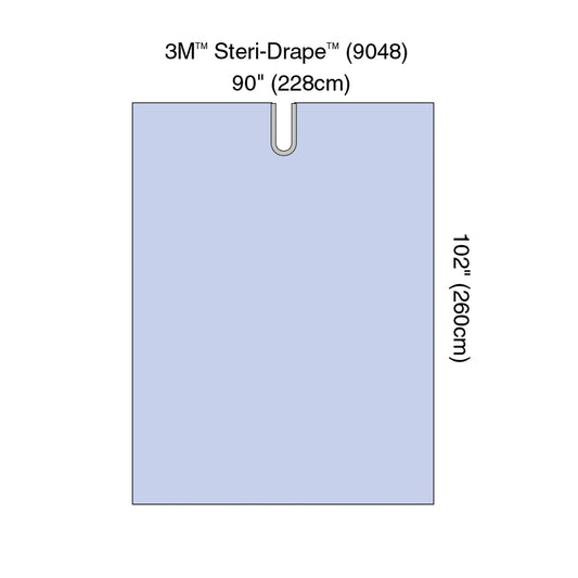 Steri-Drape™ Adhesive Split Sheet, 90" x 102", Absorbent Impervious Material, 15/bx, 2 bx/cs (Continental US+HI Only)