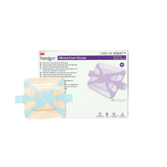 Foam Border Dressing, 4" x 4", 10/bx, 6 bx/cs (Continental US+HI Only) (Item is Short-Dated & Non-Returnable)