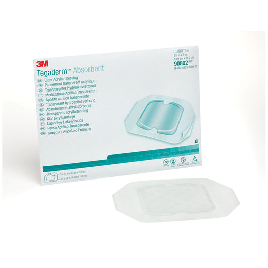 Dressing, Small Square, Pad Size 3.9" x 4", Overall Size 5.9" x 6", 10/bx, 4 bx/cs (Continental US+HI Only)