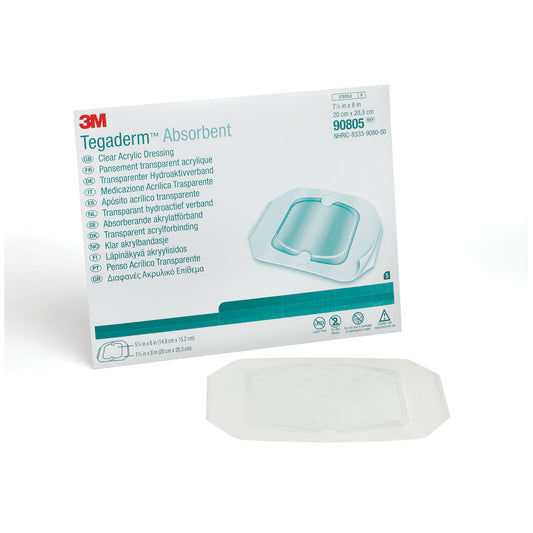 Dressing, Large Square, Pad Size 5.9" x 6", Overall Size 7.9" x 8", 10/bx, 4 bx/cs (Continental US+HI Only)