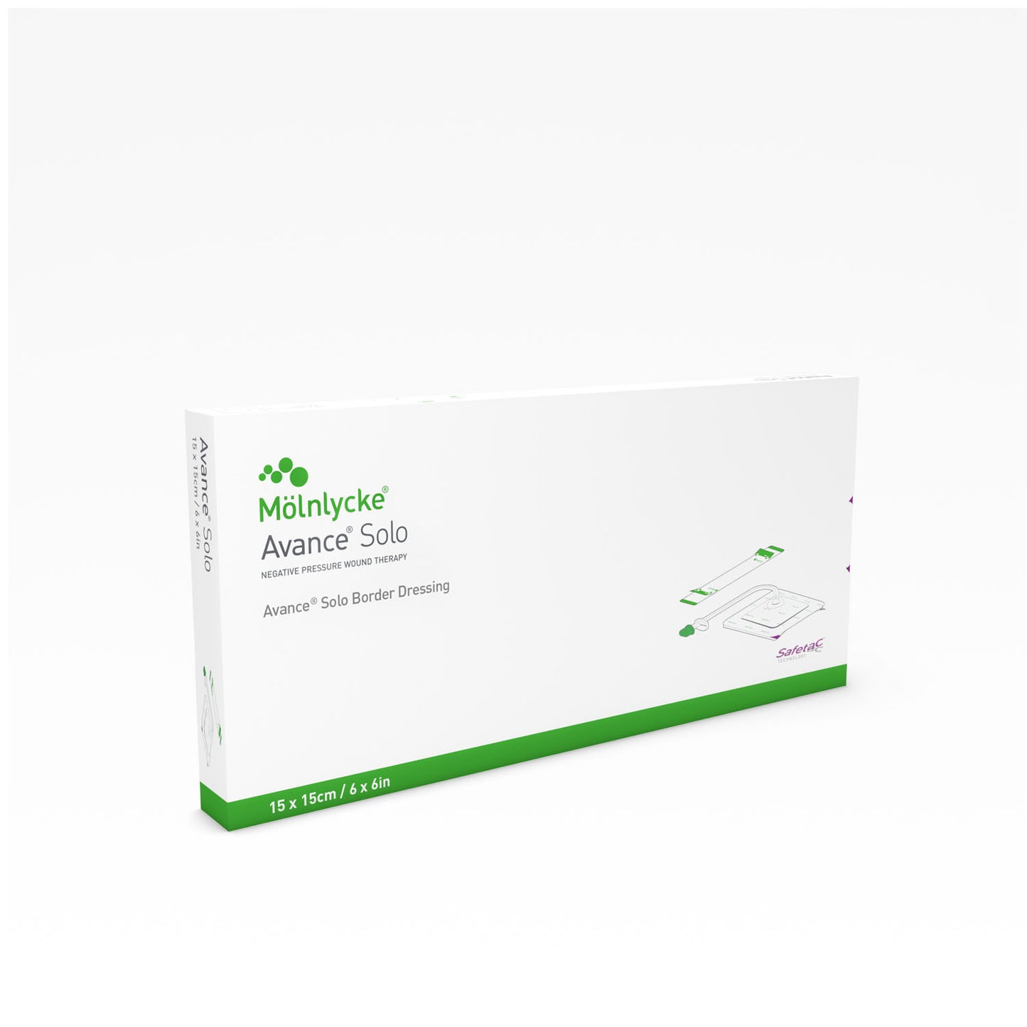 Avance Solo Dressing, 15cm x 15cm, 2/bx, 2 bx/cs