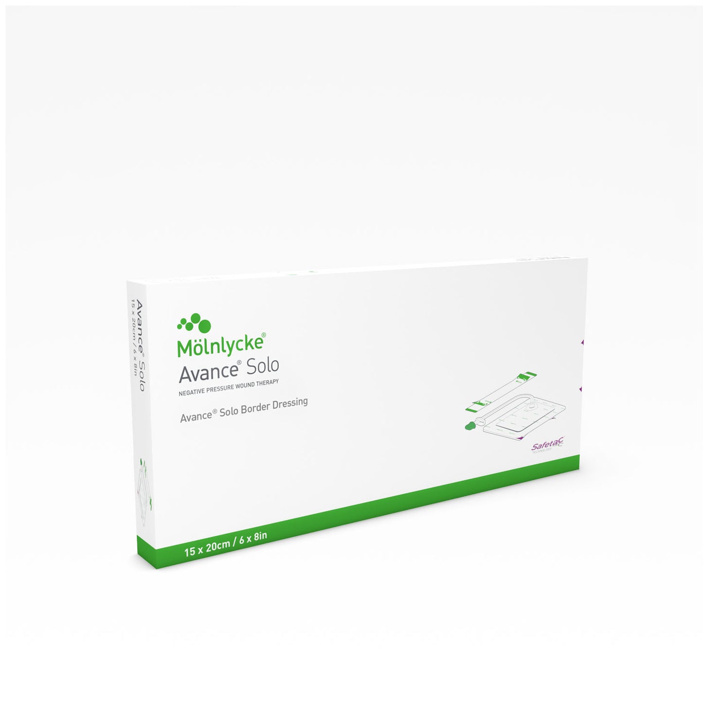 Avance Solo Dressing, 15cm x 20cm, 2/bx, 2 bx/cs