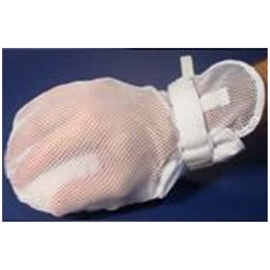 Adult Mitts, Essential Secure, Mesh Back, No Finger Separators , Latex-Free, One Size (Includes 48-1/2" Straps)