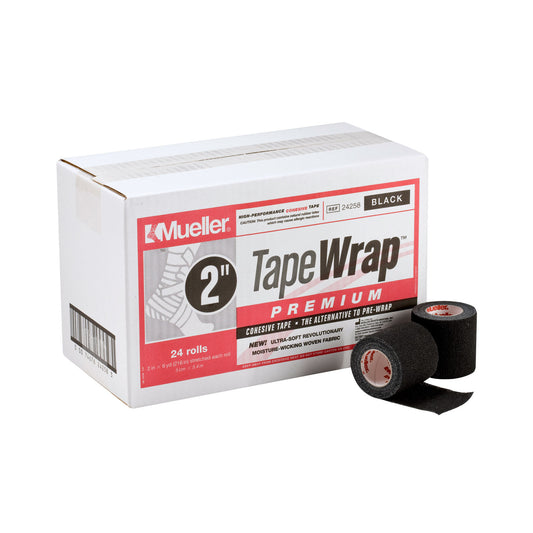 2" x 6 yds, Black, 24 rolls/cs