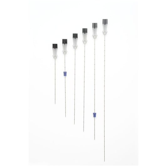 Echogenic Chiba Needle For Fine Aspiration, 22G x 8", Black, Sterile, 25/bx